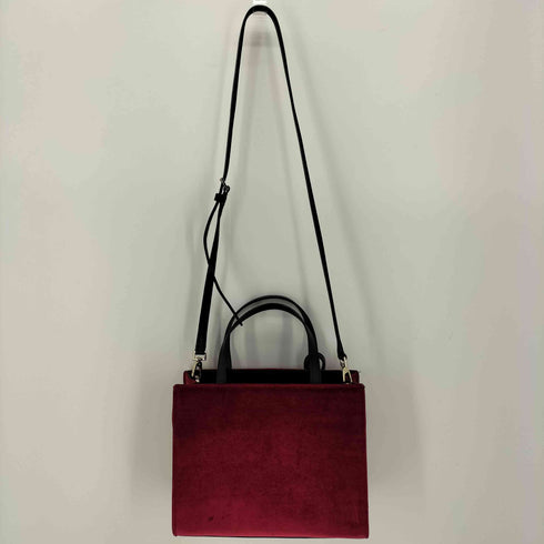 ケイトスペード Kate spade ベロア スクエア 2WAY ショルダー ハンドバッグ レディース